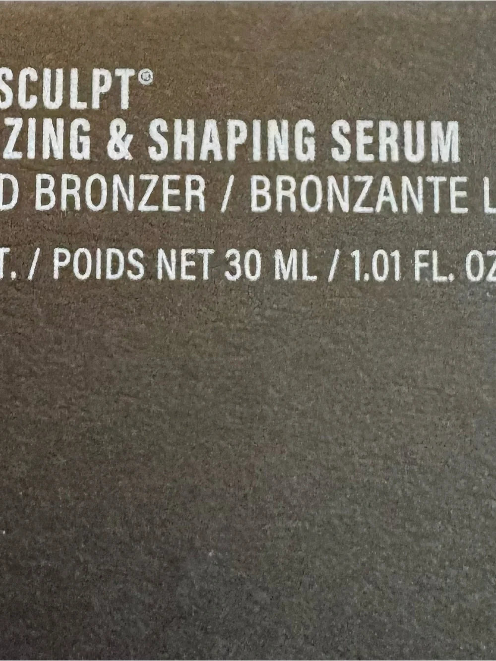 Makeup By Mario Black Bronzing & Shaping Serum Packaging